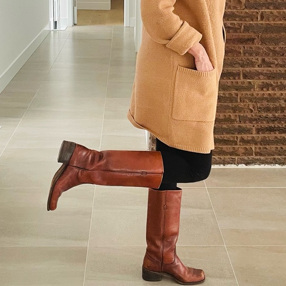 Priced to sell ! Gorgeous Vintage Frye classic Campus distressed Leather size 6 - Picture 14 of 16